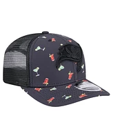 New Era Men's Navy/Black Tampa Bay Buccaneers Adventure Drinks Pattern 9SEVENTY Stretch snap Hat