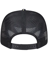 New Era Men's Black Cincinnati Reds Adventure Drinks Pattern 9SEVENTY Stretch-Snap Hat