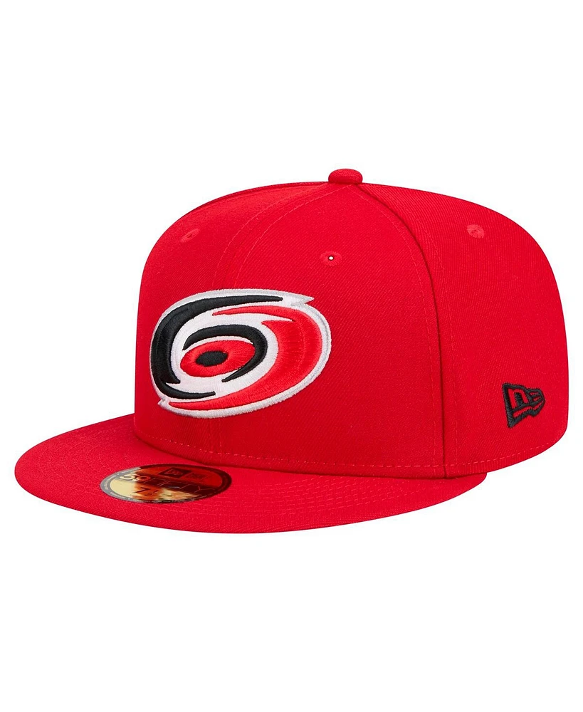 New Era Men's Red Carolina Hurricanes Core 59FIFTY Fitted Hat