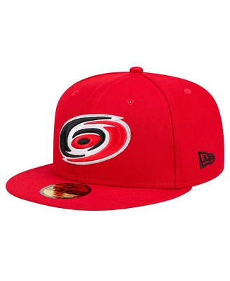 New Era Men's Red Carolina Hurricanes Core 59FIFTY Fitted Hat
