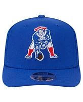 New Era Men's Royal New England Patriots Main Trucker 9SEVENTY Stretch snap Hat