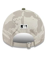New Era Men's Light Beige/Olive New York Yankees 2025 Armed Forces Day 9TWENTY Adjustable Hat