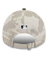 New Era Men's Light Beige/Olive Los Angeles Dodgers 2025 Armed Forces Day 9TWENTY Adjustable Hat