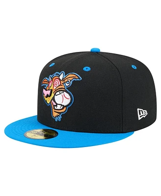 New Era Men's Black/Blue Rocket City Trash Pandas Copa de la Diversion 59FIFTY Fitted Hat