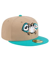 New Era Men's Beige Bowie Baysox Copa de la Diversion 59FIFTY Fitted Hat