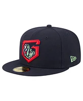New Era Men's Navy Gwinnett Stripers Authentic Collection 59FIFTY Fitted Hat
