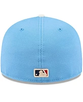 New Era Men's Light Blue Los Angeles Dodgers City Connect Batting Practice 59FIFTY Fitted Hat