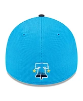 New Era Men's Neptune Blue/Navy Philadelphia Phillies City Connect Batting Practice 39THIRTY Flex Hat
