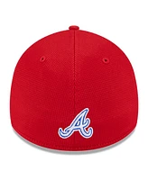 New Era Men's Red Atlanta Braves City Connect Batting Practice 39THIRTY Flex Hat