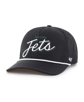 '47 Brand Men's Black New York Jets Brrr Fairway Hitch Adjustable Hat