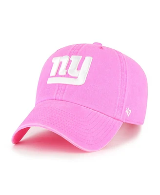 '47 Brand Women's Pink New York Giants Bright Side Clean Up Adjustable Hat