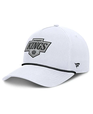 Fanatics Men's White Los Angeles Kings Rope A-Frame Adjustable Hat