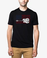 La Pop Art Men's America Rocks Premium Blend Word T-Shirt
