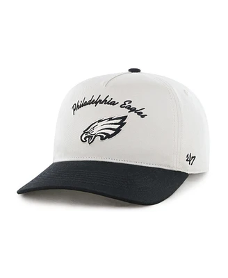 '47 Brand Men's Cream/Black Philadelphia Eagles Safe Bet Stable Hitch Adjustable Hat