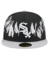 New Era Men's Black/Gray Chicago White Sox Retro Pattern 59FIFTY Fitted Hat