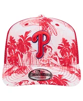 New Era Men's Red Philadelphia Phillies Hula Trucker 9SEVENTY Adjustable Hat