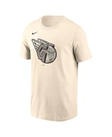 Nike Men's Cream Cleveland Guardians Camo Logo T-Shirt