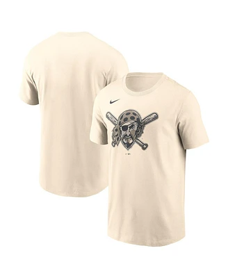 Nike Men's Cream Pittsburgh Pirates Camo Logo T-Shirt