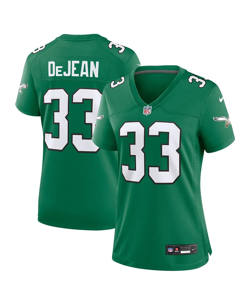 Nike Women's Cooper DeJean Kelly Green Philadelphia Eagles Alternate Game Jersey