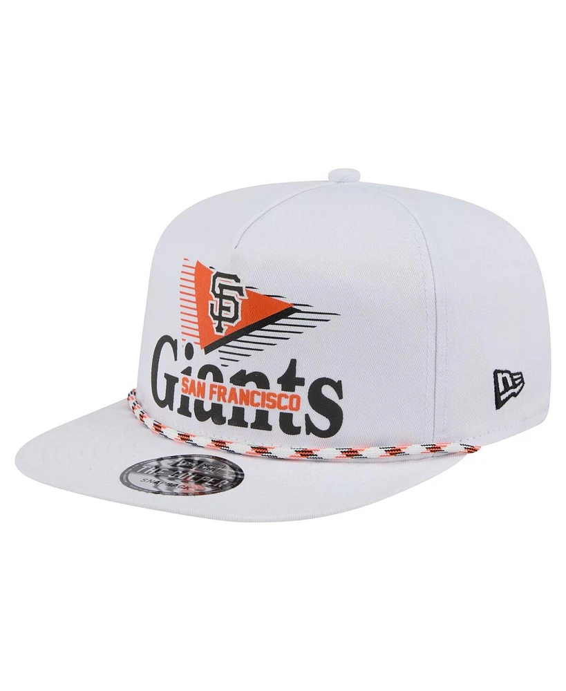 New Era Men's White San Francisco Giants Collide Golfer Snapback Hat