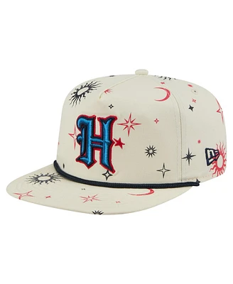 New Era Men's Cream Houston Texans Celestial Golfer Adjustable Hat