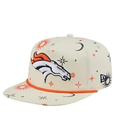 New Era Men's Cream Denver Broncos Celestial Golfer Adjustable Hat