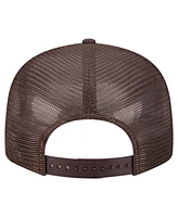 New Era Men's Brown San Diego Padres Split Panel 9FIFTY Trucker Snapback Hat