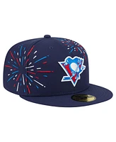 New Era Men's Navy Pittsburgh Penguins Americana Fireworks 59FIFTY Fitted Hat