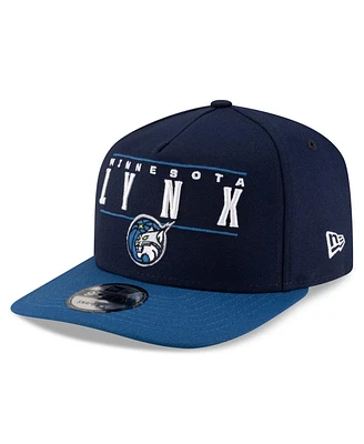 New Era Men's and Women's Navy/Blue Minnesota Lynx 2025 Wnba Draft A-Frame 9FIFTY Snapback Hat