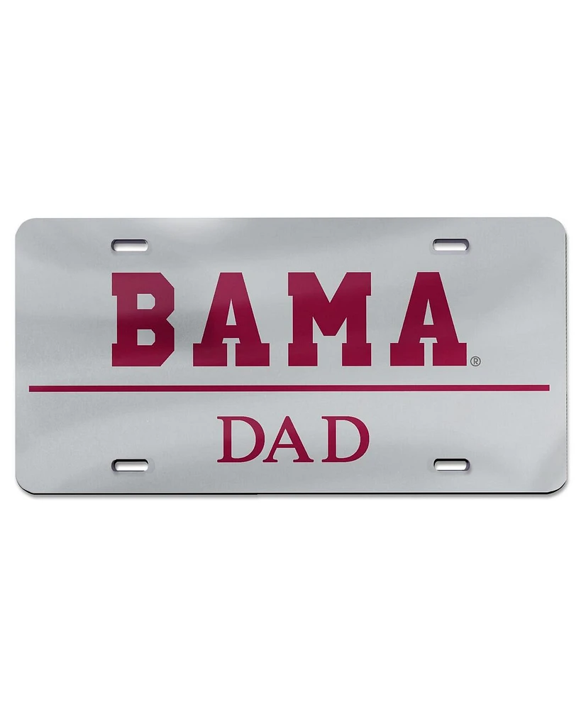 Wincraft Alabama Crimson Tide Dad Laser Cut Acrylic License Plate