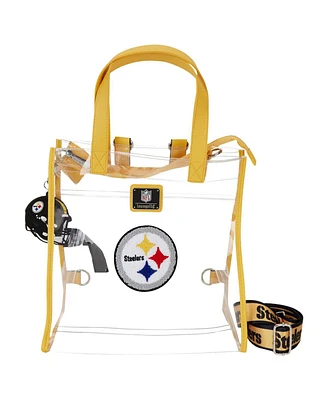 Loungefly Pittsburgh Steelers Clear Convertible Backpack Tote Bag