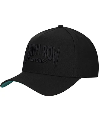 Lids Men's Black Death Row Records A-Frame Tonal Adjustable Hat