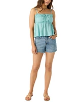 O'Neill Juniors' Alexia Cotton Eyelet Empire-Waist Tank