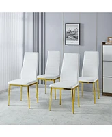 Chair Set of 4, Gold