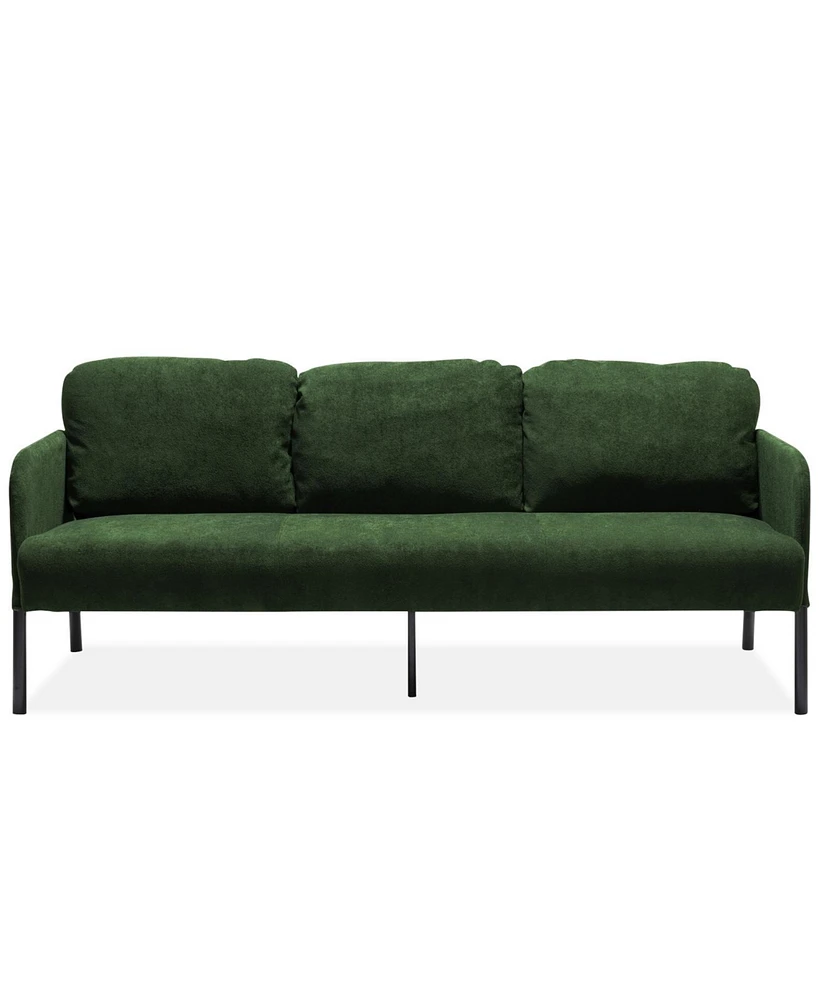 Modern 3-Seater Polyester Sofa: Comfy & Space-Saving