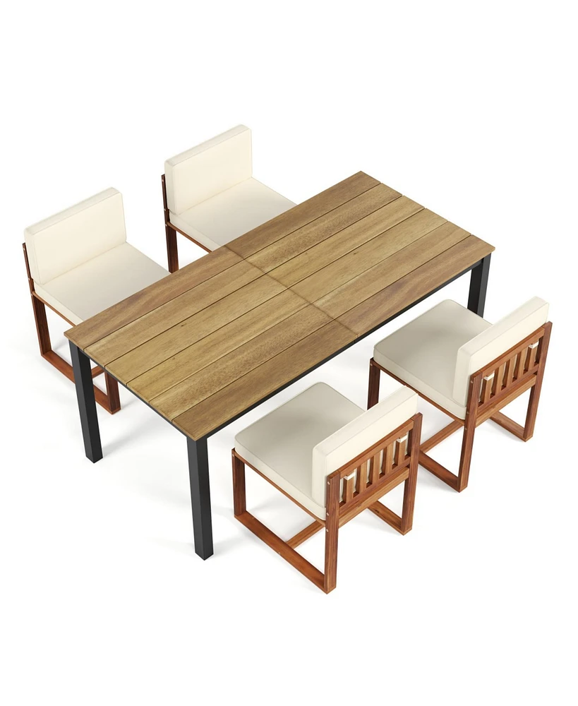 Patio Dining Table and Chairs Set of 5