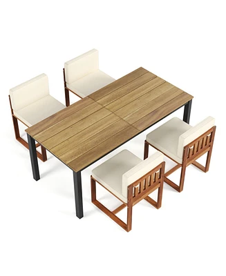 Patio Dining Table and Chairs Set of 5