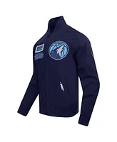 Pro Standard Men's Navy Minnesota Timberwolves Area Code Twill Full-Zip Jacket