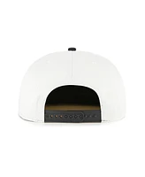 '47 Brand Men's White/Black Milwaukee Brewers Foundation Captain Snapback Hat