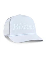 '47 Brand Men's Light Blue Atlanta Braves Foundation Script Hitch Adjustable Trucker Hat