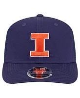New Era Men's Navy Illinois Fighting Illini Primary 9SEVENTY Trucker Stretch-Snap Hat