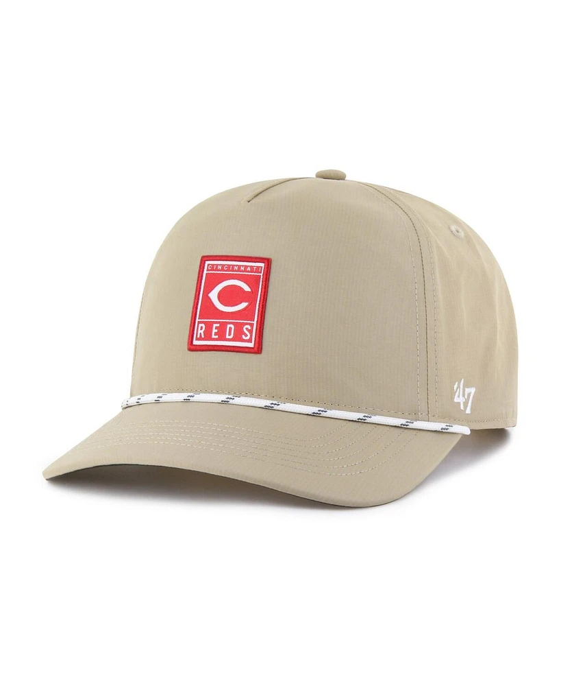 '47 Brand Men's Khaki Cincinnati Reds Cozumel Hitch Adjustable Hat