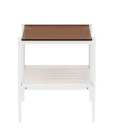 Coffee Table and End tables Set of 3, Tempered Glass Table with Mdf layer, Modern Tables for Living Room