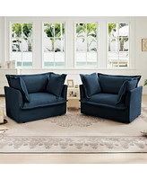Cozy Chenille Armchair Set for Living & Bedroom