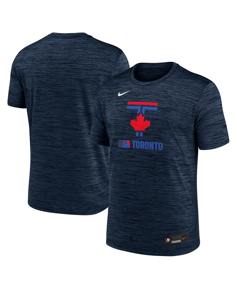 Nike Men's Navy Toronto Blue Jays 2025 City Connect Authentic Collection Velocity Performance T-Shirt