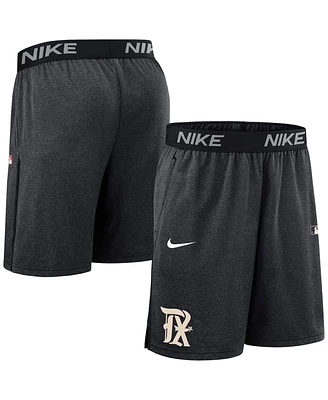 Nike Men's Black Texas Rangers Authentic Collection City Connect Performance Knit Shorts