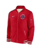 Nike Men's Red Los Angeles Angels Authentic Collection City Connect Full-Zip Bomber Jacket