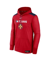 Nike Men's Red St. Louis Cardinals Authentic Collection City Connect Therma Pullover Hoodie