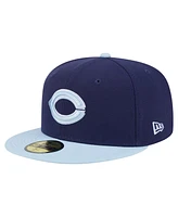 New Era Men's Navy/Light Blue Cincinnati Reds Color Pack 2-Tone 59FIFTY Fitted Hat