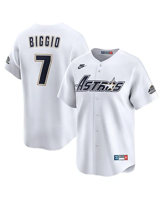 Nike Men's Craig Biggio White Houston Astros Throwback Cooperstown Collection Limited Jersey